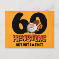 Préhistorique 60e anniversaire Carte postale Invit