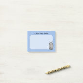 Prehistorisch dier trilobiet post-it® notes (Op bureau)