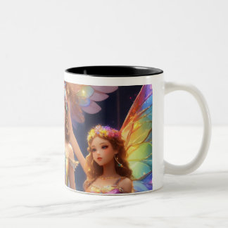 Prehistorisch plezier ontmoet moderne stijl! tweekleurige koffiemok