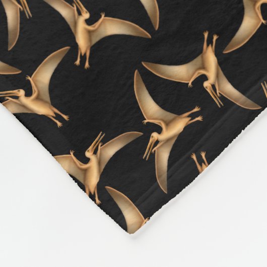 Prehistorisch vliegend Pterodactyl Fleece Blanket Deken (Hoek)