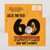 Prehistorische 60e verjaardag Briefkaart (Voorkant / Achterkant)