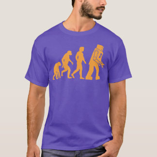 Prehistorische Ape aan aap tot Man aan robot Evolu T-shirt