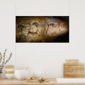 PREHISTORISCHE CAVE-PAINTINGS POSTER (Keuken)