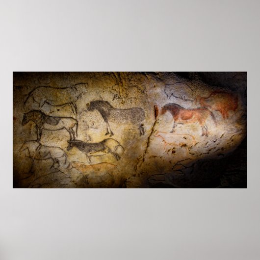 PREHISTORISCHE CAVE-PAINTINGS POSTER (Voorkant)