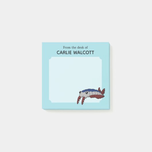 Prehistorische dierlijke anomalocaris canadensis post-it® notes (Voorkant)