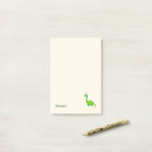 Prehistorische Dinosaur met naam Post-it® Notes (Op bureau)
