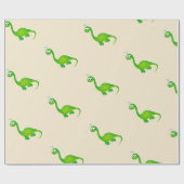 Prehistorische Dinosaur Pattern Cadeaupapier (Vlak)