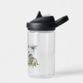 Prehistorische Dinosaur Scene Waterfles (Links)