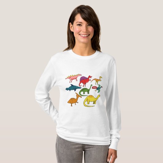Prehistorische dinosaurus t-shirt (Voorkant volledig)