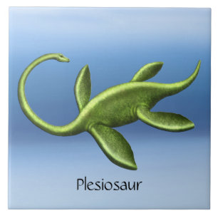 Prehistorische Elasmosaurus Plesiosaur keramische Tegeltje