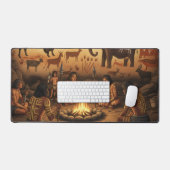 Prehistorische grotschildering Scène Desk Mat (Keyboard & Muis)