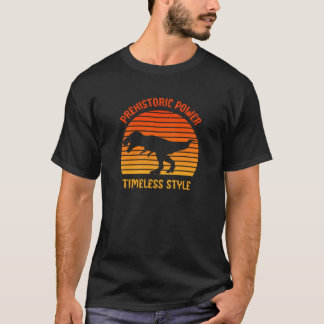 Prehistorische kracht, tijdloze stijl t-shirt