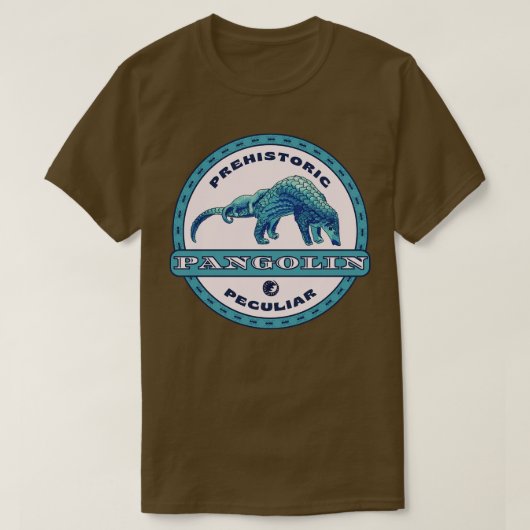 Prehistorische Peculiar Pangolin T-shirt (Design voorkant)