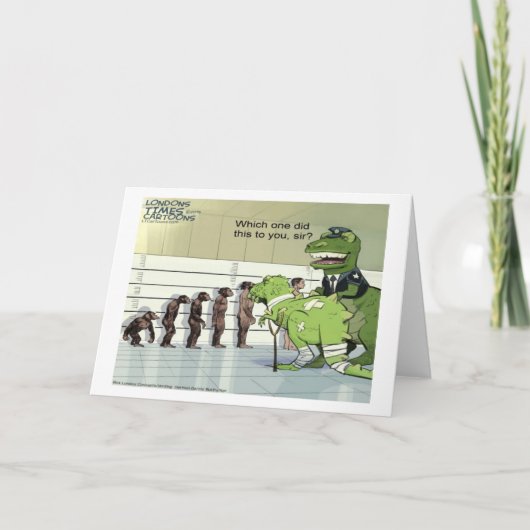 Prehistorische politie Lineup Kaart (Voorkant)