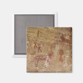 Prehistorische rotsschilderijen, Akakus, Sahara Magneet (Voorkant / Achterkant)