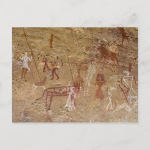 Prehistorische rotstekeningen, Akakus, Sahara Briefkaart