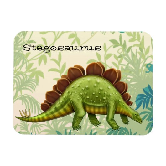 Prehistorische Stegosaurus Dinosaur Magnet Magneet (Horizontaal)