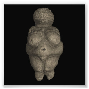 Prehistorische Venus Figurine Foto Afdruk