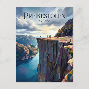 Preikestolen Noorwegen Briefkaart