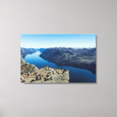 Preikestolen (Pulpit Rock) Canvas Afdruk (Voorkant)