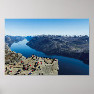 Preikestolen (Pulpit Rock) Noorwegen Poster