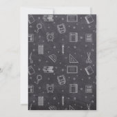 Prek Afstuderen — Chalkboard — Uitnodiging (Achterkant)