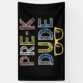 Prek Kerel terug naar de eerste dag van de kleuter Spandoek (Verticaal)