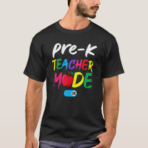 Prek lerarenplein, modus op terug naar school t-shirt