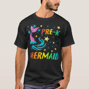 Prek Mermaid Terug naar school Gift voor kinderen T-shirt