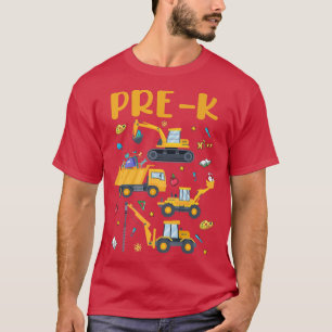 Prek Truck Construction Back to School Boys Kinder T-shirt