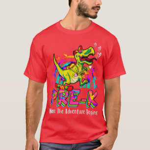 Prek waar het avontuur begint met Dinosaur Boys Ra T-shirt