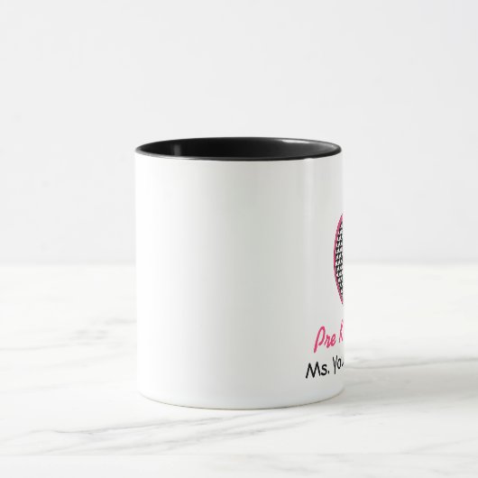 Prekleuterleraar Mok - Houndstooth Apple (Midden)