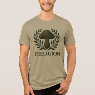 PRELIGION bruine t-shirt met bruin Preligion logo