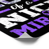 Prematuriteit Bewustmaking Proud Preemie Mam Nicu  Poster (Hoek)