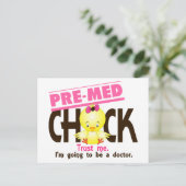 Premed Chick 3 Briefkaart (Staand voorkant)