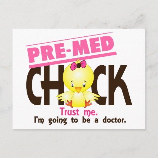 Premed Chick 3 Briefkaart (Voorkant)