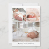 Premie Photo Baby Aankondiging (Achterkant)