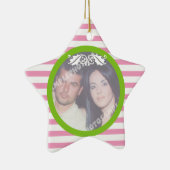 Premier/1er ornement photo mariage de Noël de coup (Droite)