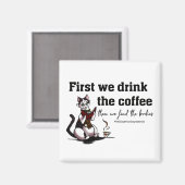 Premier aimant de café (Recto/Verso)