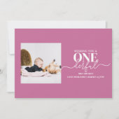 Premier anniversaire Carte de typographie (Devant)
