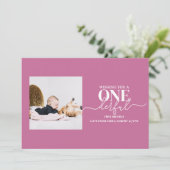 Premier anniversaire Carte de typographie (Debout devant)