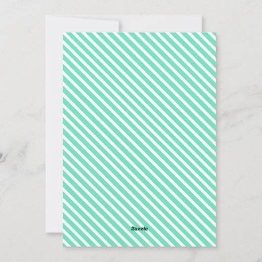 Premier anniversaire Carte de typographie (Dos)