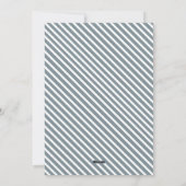 Premier anniversaire Carte de typographie (Dos)