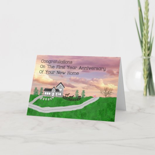 Premier anniversaire de la nouvelle carte à domici (Devant)