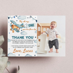 Premier anniversaire de l'avion vintage Carte de r