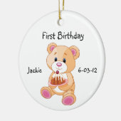 Premier anniversaire de votre enfant Ornement de l (Gauche)