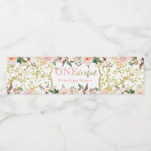 Premier anniversaire Étiquettes d'eau de fête, Boh (Étiquettes simples)