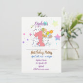 Premier anniversaire fête Cute Kittens Invitation (Debout devant)