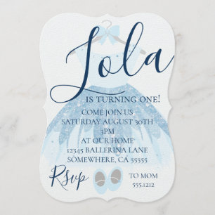 PREMIER ANNIVERSAIRE INVITATION