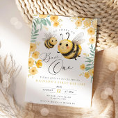 Premier anniversaire Invitation Première abeille J
